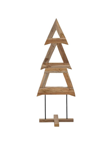 Albero di Natale Marrone 90 cm Legno massello di teak