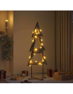 Albero di Natale Marrone 150 cm Legno massello di teak 2