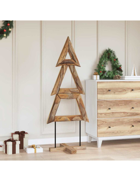 Albero di Natale Marrone 150 cm Legno massello di teak