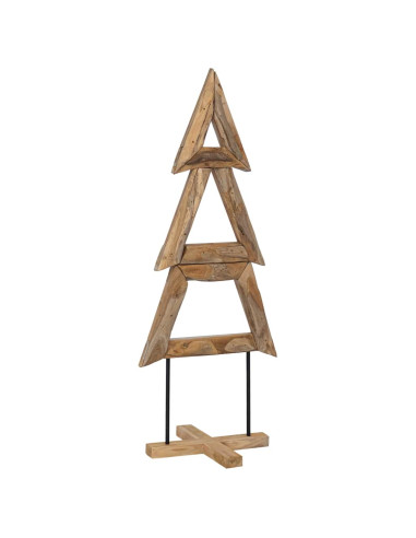 Albero di Natale Marrone 150 cm Legno massello di teak