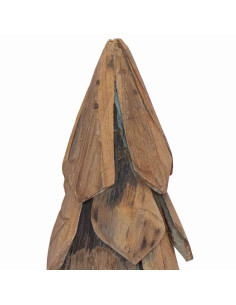 Albero di Natale Marrone 50 cm Legno massello di teak 2