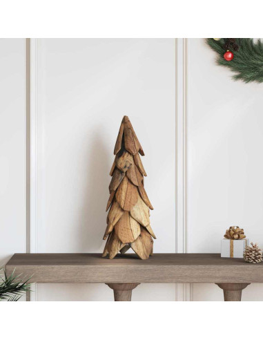 Albero di Natale Marrone 50 cm Legno massello di teak