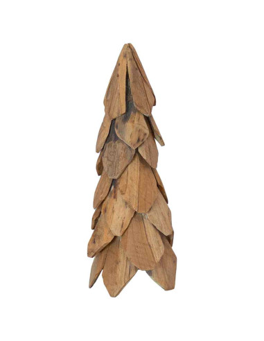 Albero di Natale Marrone 50 cm Legno massello di teak