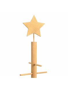 Albero di Natale in legno con supporto Marrone 180 cm Bambù 2