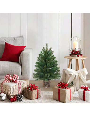 Albero di Natale artificiale Verde 75 cm PVC, PE e acciaio