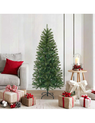 Albero di Natale artificiale Verde 150 cm PVC, PE e acciaio