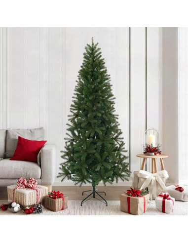 Albero di Natale artificiale Verde 210 cm PVC, PE e acciaio