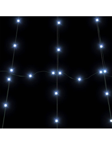 Albero di Natale LED con 112 LED Bianco freddo 511 cm Metallo