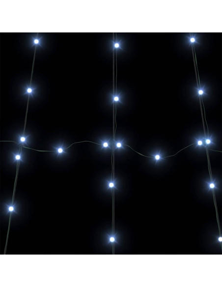 Albero di Natale LED con 112 LED Bianco freddo 511 cm Metallo