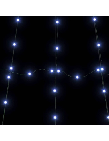 Albero di Natale LED con 112 LED Blu 511 cm Metallo