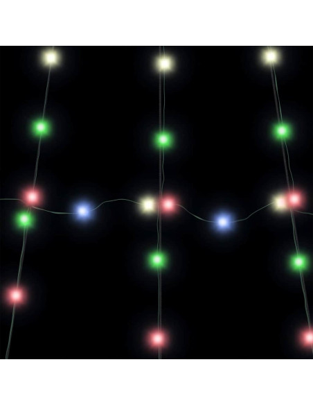 Albero di Natale LED con 168 LED Multicolore 511 cm Metallo