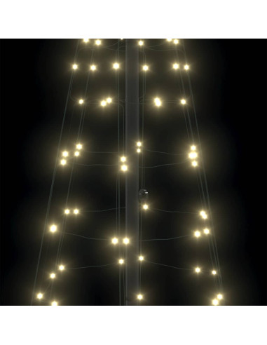 Albero di Natale LED con picchetti per il terreno Bianco caldo