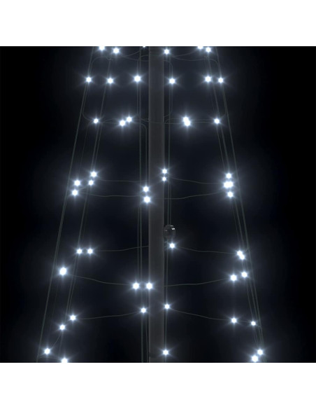 Albero di Natale LED con picchetti per il terreno 250 cm Ferro