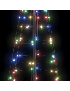 Albero di Natale LED con picchetti per il terreno 250 cm Ferro 2