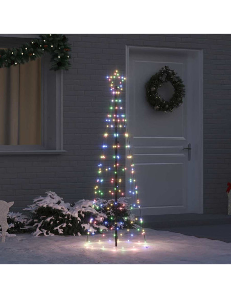 Albero di Natale LED con picchetti per il terreno 250 cm Ferro