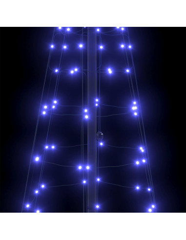 Albero di Natale LED con picchetti per il terreno Blu 250 cm