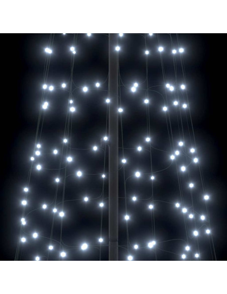 Albero di Natale LED con picchetti per il terreno 400 cm Ferro