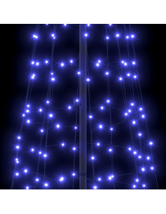 Albero di Natale LED con picchetti per il terreno Blu 400 cm 2