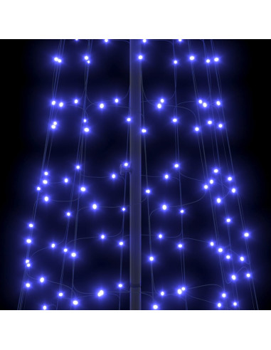 Albero di Natale LED con picchetti per il terreno Blu 400 cm