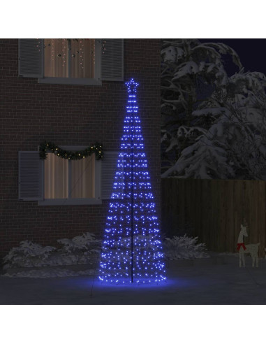 Albero di Natale LED con picchetti per il terreno Blu 400 cm