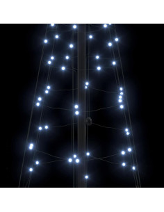 Albero di Natale LED con 390 LED Bianco freddo 250 cm Ferro 2