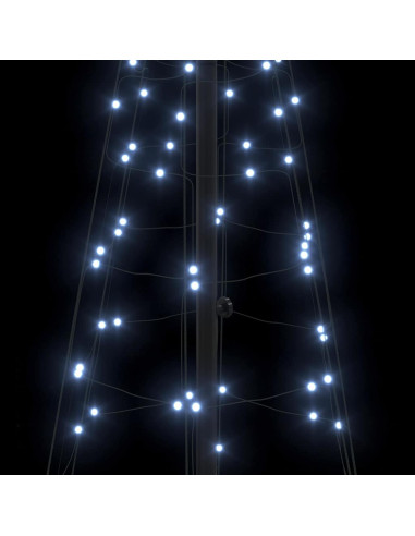 Albero di Natale LED con 390 LED Bianco freddo 250 cm Ferro