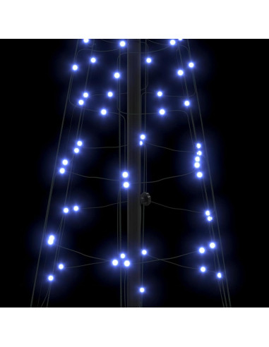 Albero di Natale LED con 390 LED con supporto Blu 250 cm Ferro