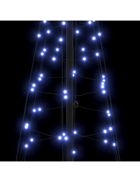 Albero di Natale LED con 390 LED con supporto Blu 250 cm Ferro