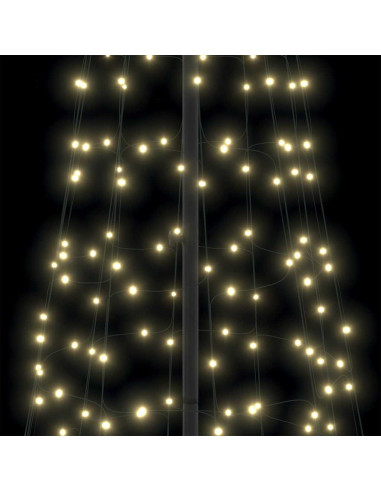 Albero di Natale LED con 800 LED Bianco caldo 400 cm Ferro