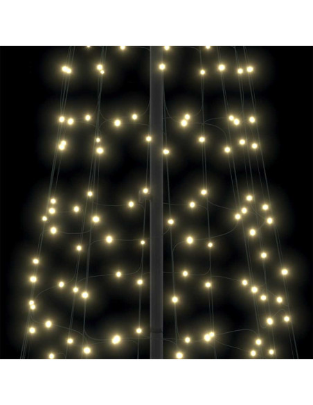 Albero di Natale LED con 800 LED Bianco caldo 400 cm Ferro