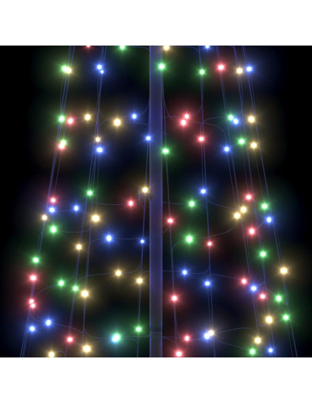 Albero di Natale LED con 800 LED Multicolore 400 cm Ferro