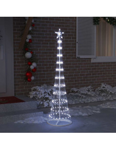 Albero di Natale LED Bianco freddo 51 x 51 x 190 cm Metallo 2