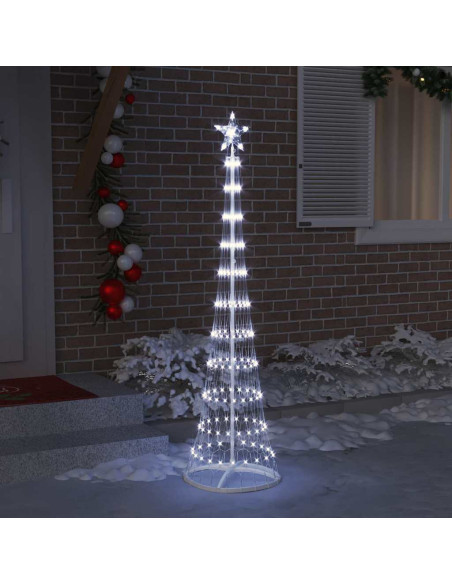 Albero di Natale LED Bianco freddo 51 x 51 x 190 cm Metallo