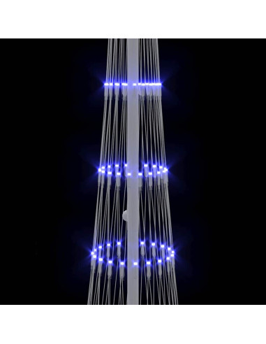 Albero di Natale LED Blu 138.5 x 138.5 x 399 cm Metallo