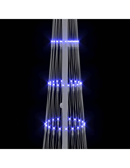 Albero di Natale LED Blu 138.5 x 138.5 x 399 cm Metallo