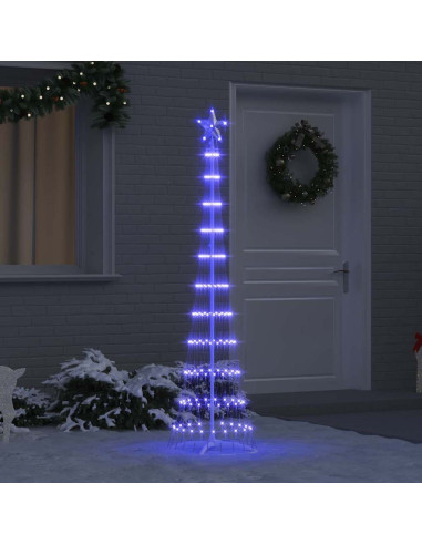 Albero di Natale LED Blu 138.5 x 138.5 x 399 cm Metallo