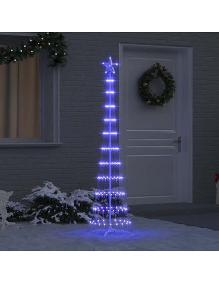 Albero di Natale LED Blu 138.5 x 138.5 x 399 cm Metallo