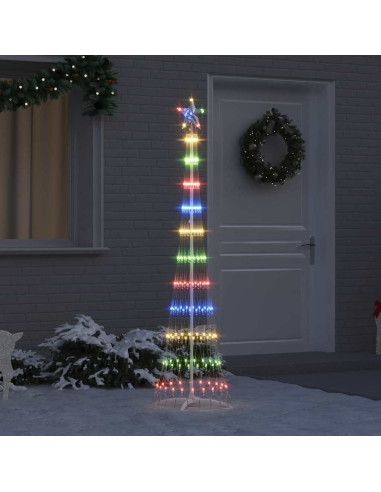 Albero di Natale LED Multicolore 138.5 x 138.5 x 399 cm Metallo