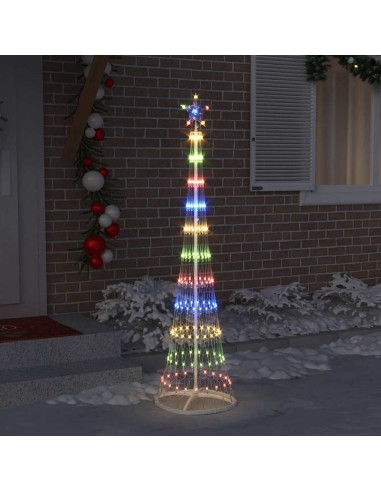 Albero di Natale LED Multicolore 138.5 x 138.5 x 399 cm Metallo