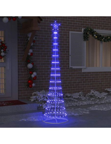Albero di Natale LED Blu 138.5 x 138.5 x 399 cm Metallo