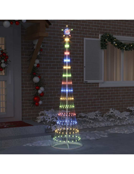 Albero di Natale LED Multicolore 138.5 x 138.5 x 399 cm Metallo