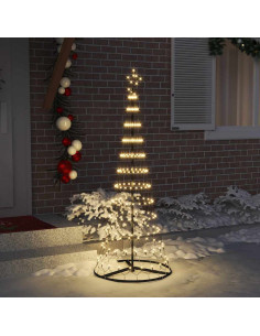 Albero di Natale LED Bianco caldo 184,5 cm Metallo 2