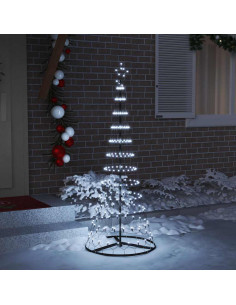 Albero di Natale LED Bianco Freddo 184,5 cm Metallo 2