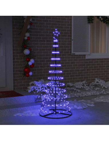Albero di Natale LED Blu 138.5 x 138.5 x 399 cm Metallo