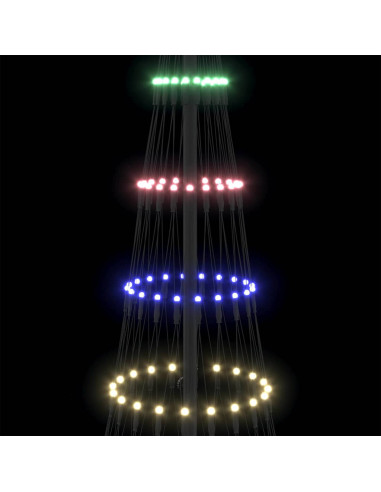 Albero di Natale LED Multicolore 138.5 x 138.5 x 399 cm Metallo