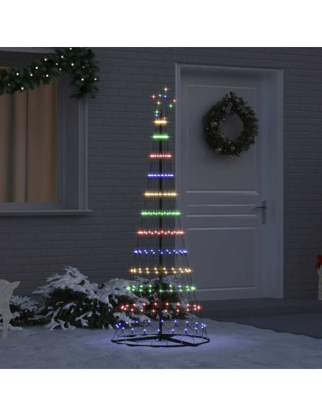 Albero di Natale LED Multicolore 138.5 x 138.5 x 399 cm Metallo