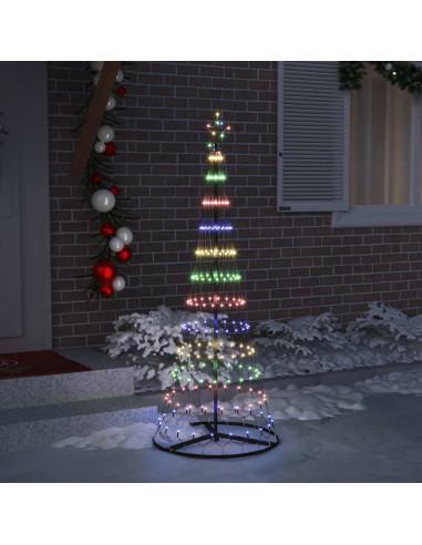Albero di Natale LED Multicolore 138.5 x 138.5 x 399 cm Metallo