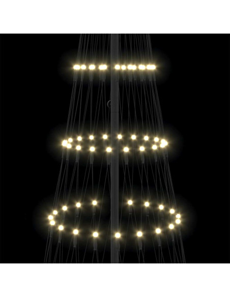 Albero di Natale LED Bianco caldo 138.5 x 138.5 x 399 cm