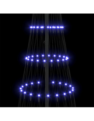 Albero di Natale LED Blu 138.5 x 138.5 x 399 cm Metallo