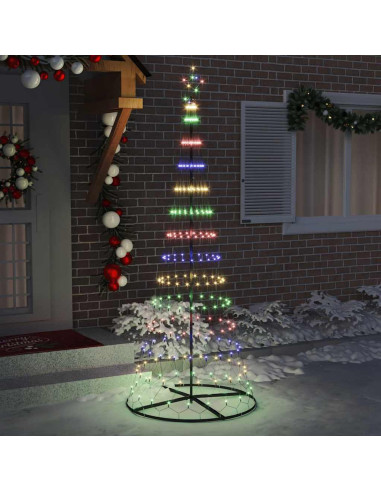 Albero di Natale LED Multicolore 138.5 x 138.5 x 399 cm Metallo